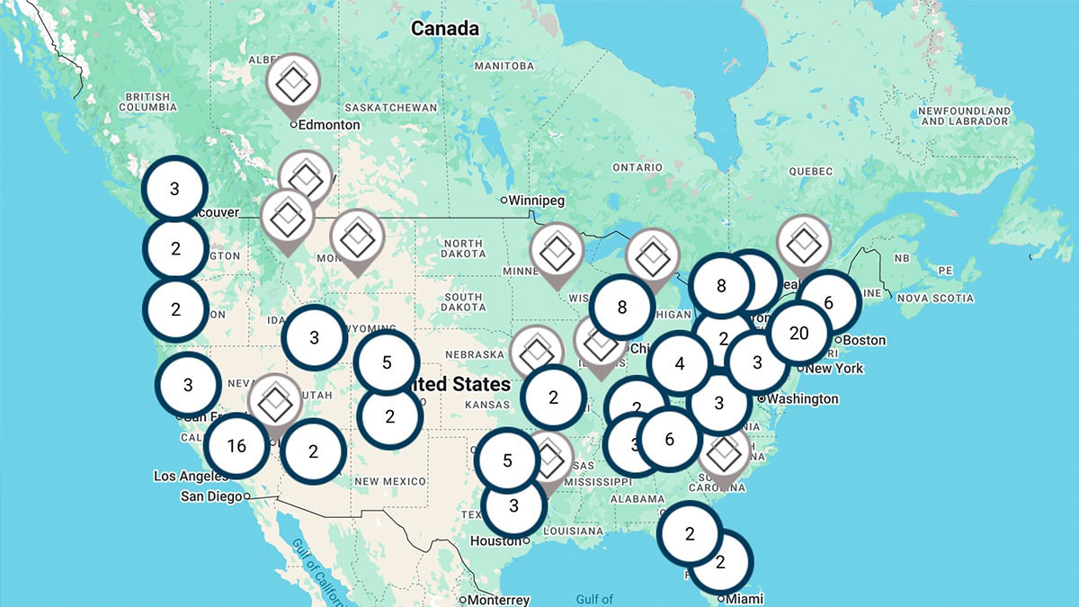 Vendors map